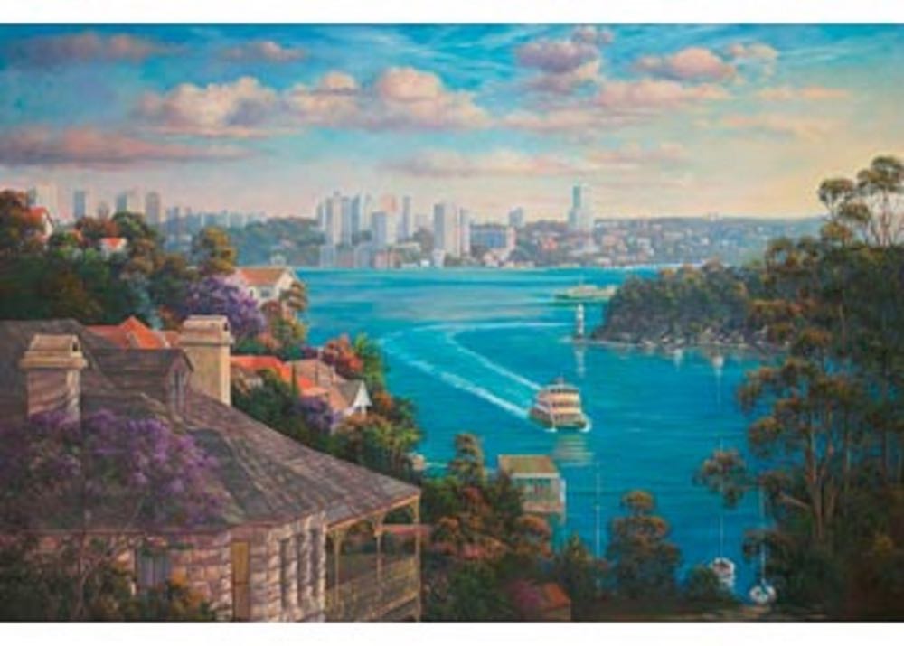 Afternoon Sydney Harbour - Blue Opal puzzle collectible [Barcode 633793019197] - Main Image 2