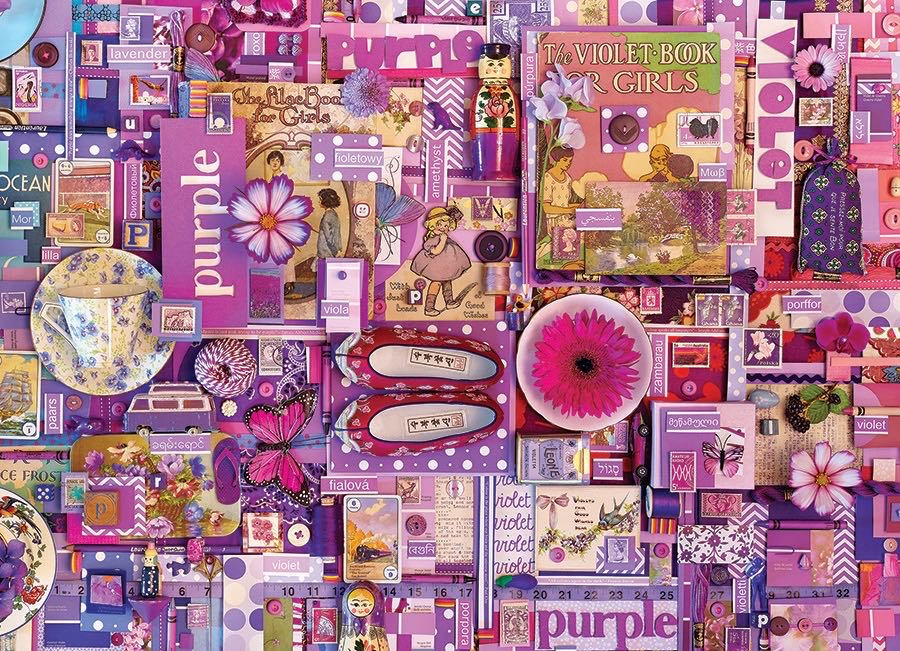Purple - Cobble Hill puzzle collectible [Barcode 625012801515] - Main Image 2