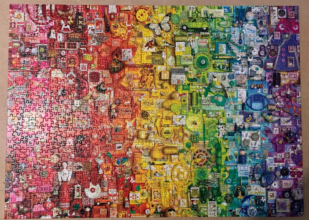 Colourful Rainbow - Cobble Hill puzzle collectible [Barcode 625012802956] - Main Image 4