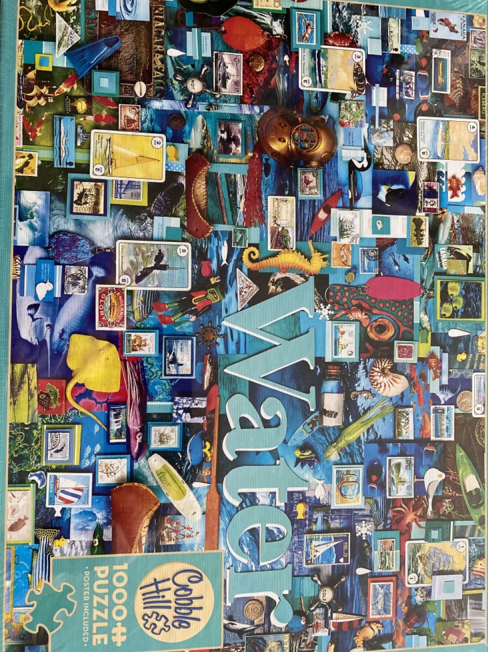 Water - Cobble Hill puzzle collectible [Barcode 625012801713] - Main Image 1