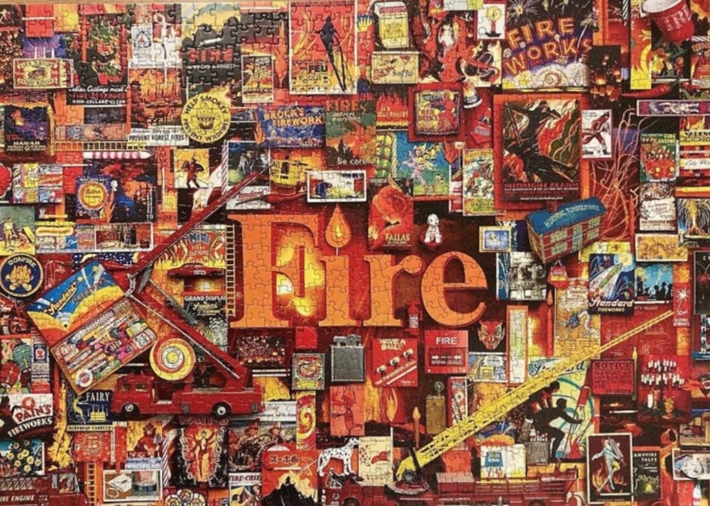 Fire - Cobble Hill puzzle collectible [Barcode 625012801737] - Main Image 4