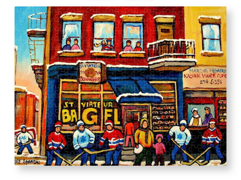 Bagel & Hockey à St. Viateur - Ravensburger 🇩🇪 puzzle collectible [Barcode 4005556195343] - Main Image 2