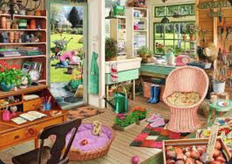 My Haven 8 :  The Garden Shed - Ravensburger puzzle collectible - Main Image 2