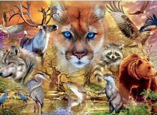 Wilderness Animals (NIB) Cheryl - Ceaco puzzle collectible [Barcode 021081310178] - Main Image 2