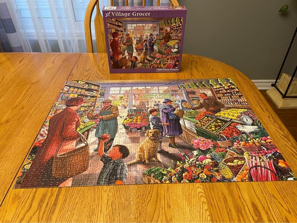 Village Grocer - Vermont Christmas Company 🇺🇸 puzzle collectible [Barcode 819273021779] - Main Image 2