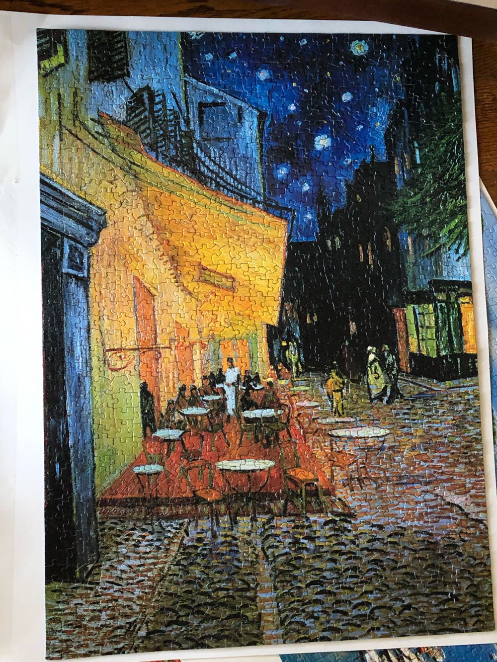 Cafe Terrace At Night - Eurographics puzzle collectible [Barcode 628136621434] - Main Image 2
