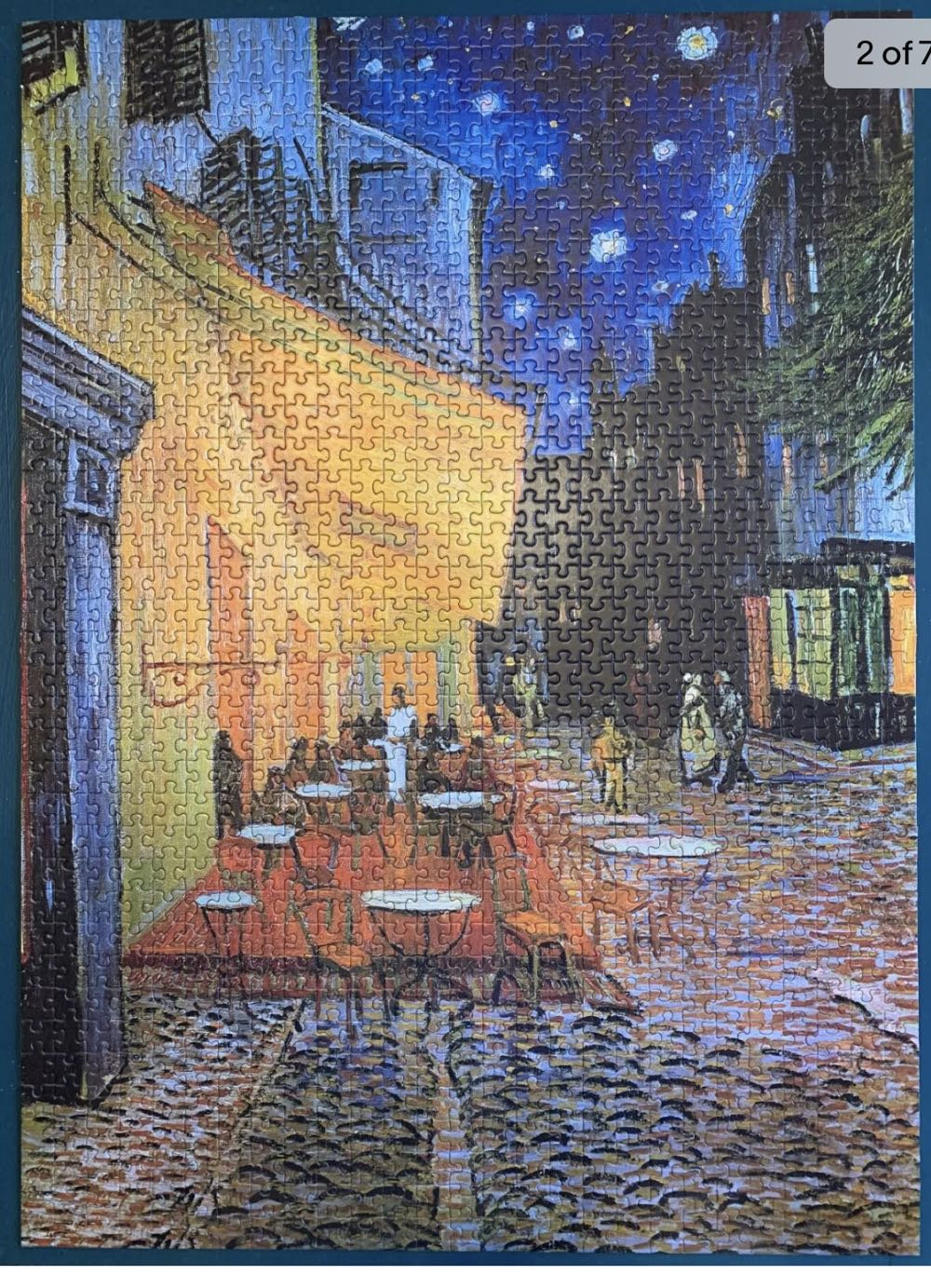 Cafe Terrace At Night - Eurographics puzzle collectible [Barcode 628136621434] - Main Image 3