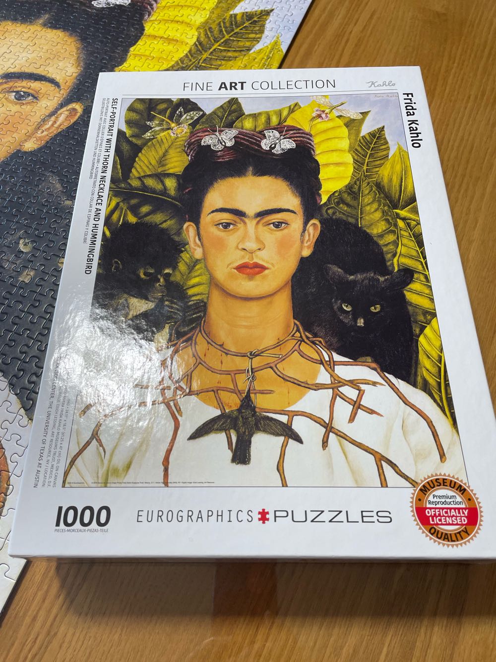 Self-Portrait with Thorn Necklace and Hummingbird - Eurographics puzzle collectible [Barcode 628136608022] - Main Image 2