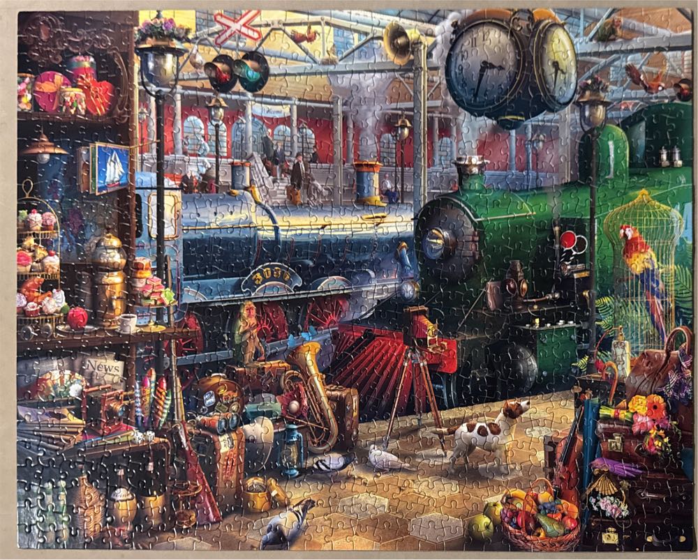 Train Station - Ceaco puzzle collectible [Barcode 021081291248] - Main Image 2
