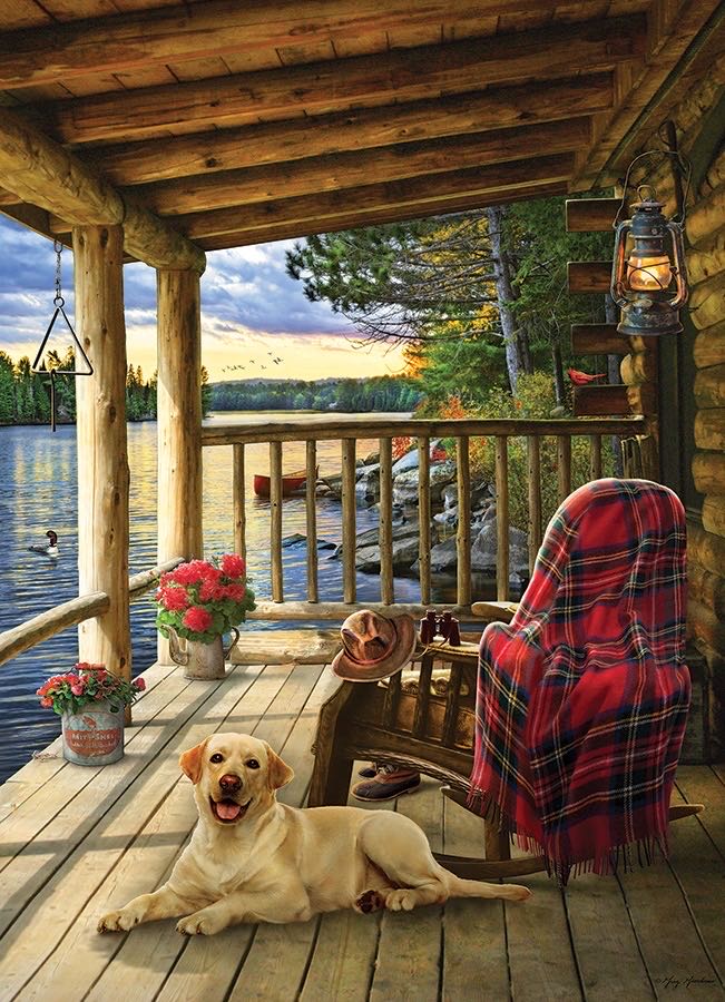 Cabin Porch 💲 - Cobble Hill puzzle collectible [Barcode 625012572071] - Main Image 2