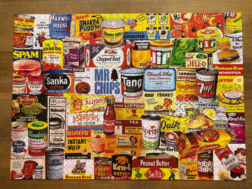 Foods We Loved - White Mountain puzzle collectible [Barcode 724819264148] - Main Image 2