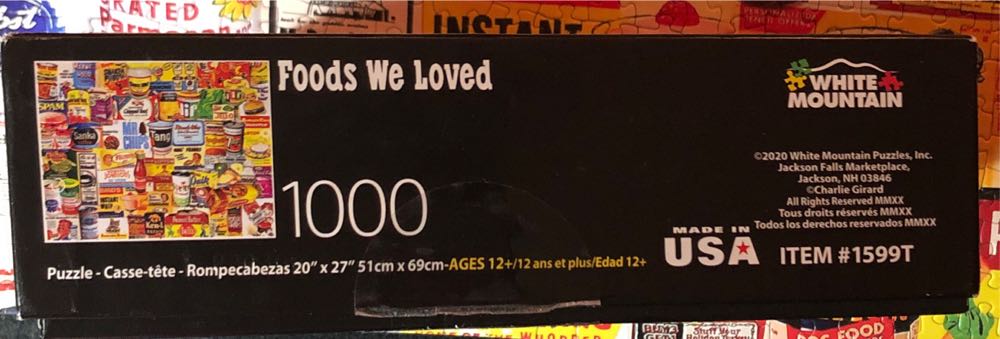 Foods We Loved - White Mountain puzzle collectible [Barcode 724819264148] - Main Image 4