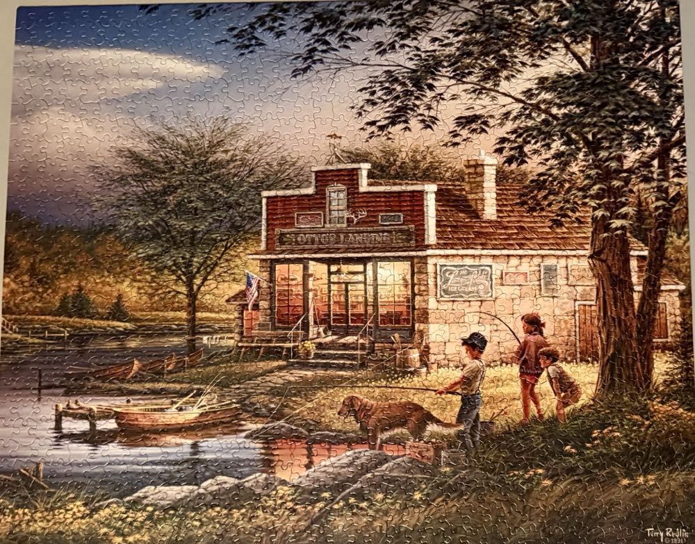 Summertime-Terry Redlin - White Mountain Puzzles puzzle collectible [Barcode 724819251360] - Main Image 2