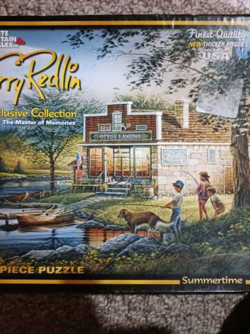 Summertime-Terry Redlin - White Mountain Puzzles puzzle collectible [Barcode 724819251360] - Main Image 3