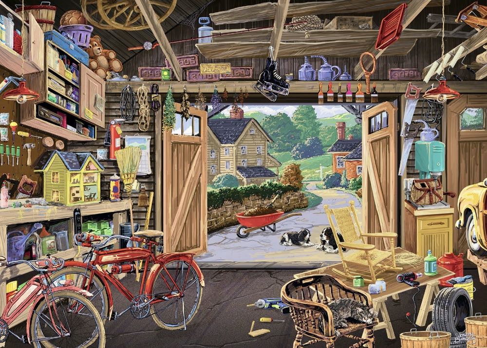 Grandpa’s Garage - Ravensburger puzzle collectible [Barcode 4005556135783] - Main Image 2