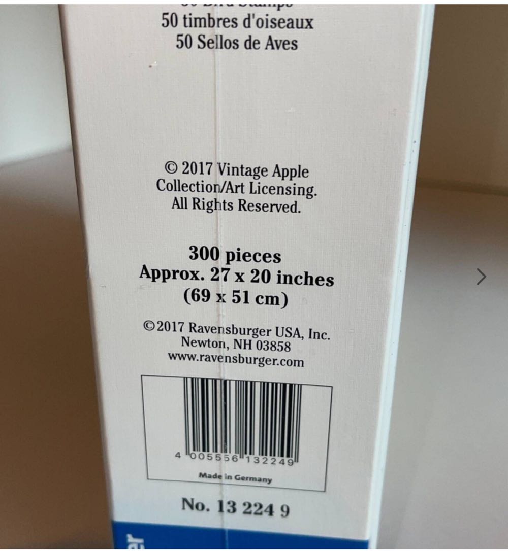 50 State Bird Stamps - Ravensburger puzzle collectible [Barcode 4005556132249] - Main Image 3