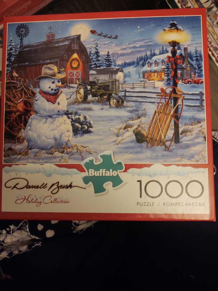 Country Christmas - Buffalo puzzle collectible [Barcode 079346112364] - Main Image 2