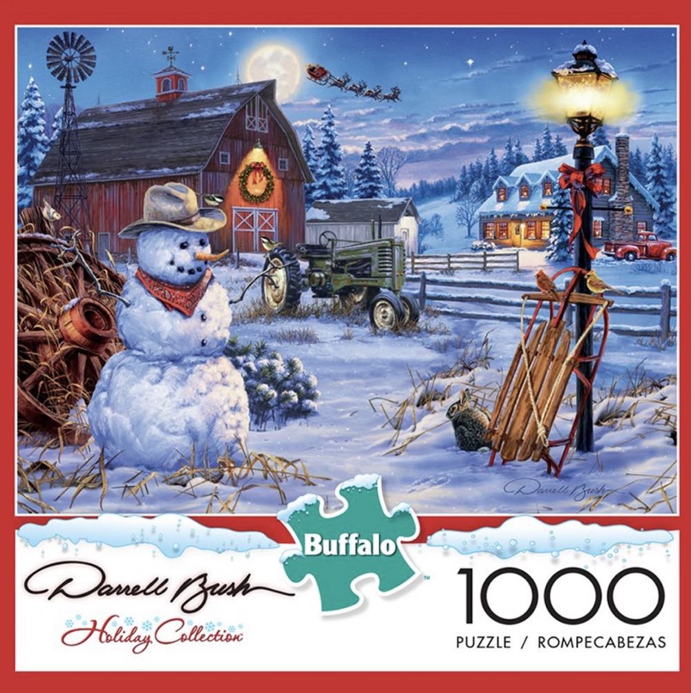 Country Christmas - Buffalo puzzle collectible [Barcode 079346112364] - Main Image 3