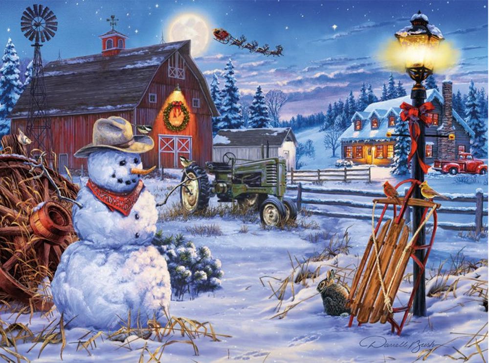 Country Christmas - Buffalo puzzle collectible [Barcode 079346112364] - Main Image 4