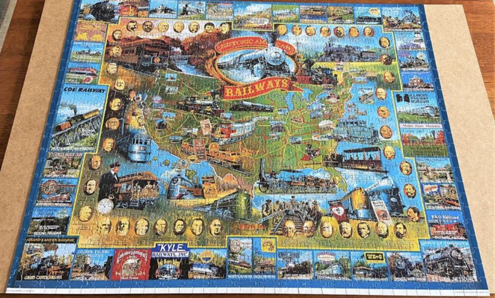 Historic American Railways - White Mountain puzzle collectible [Barcode 724819247356] - Main Image 2