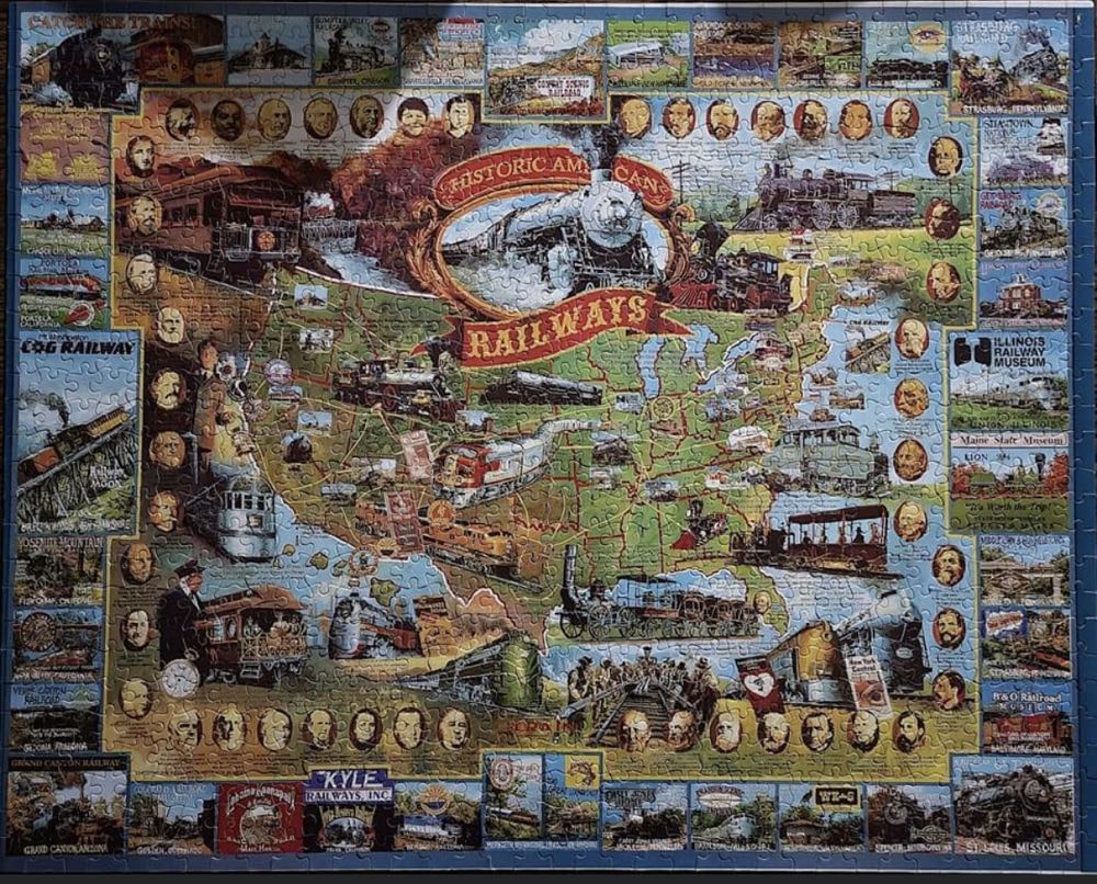 Historic American Railways - White Mountain puzzle collectible [Barcode 724819247356] - Main Image 3