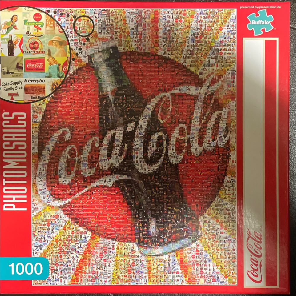 Coca-Cola Photo Mosaic - Buffalo puzzle collectible [Barcode 079346112685] - Main Image 2