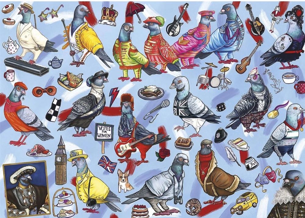 Pigeons Of Britain🐦 - Gibsons puzzle collectible [Barcode 5012269066074] - Main Image 2