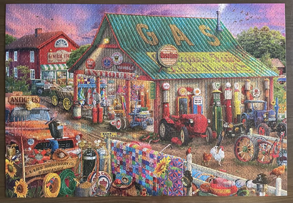 Antique Market - Buffalo Games puzzle collectible [Barcode 079346021000] - Main Image 2