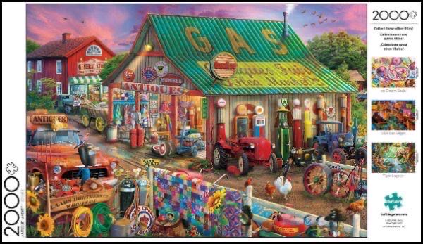 Antique Market - Buffalo Games puzzle collectible [Barcode 079346021000] - Main Image 3