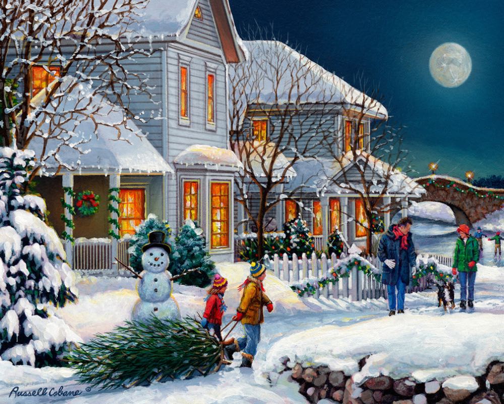 Holiday Walk - Vermont Christmas Company puzzle collectible [Barcode 819273020628] - Main Image 2