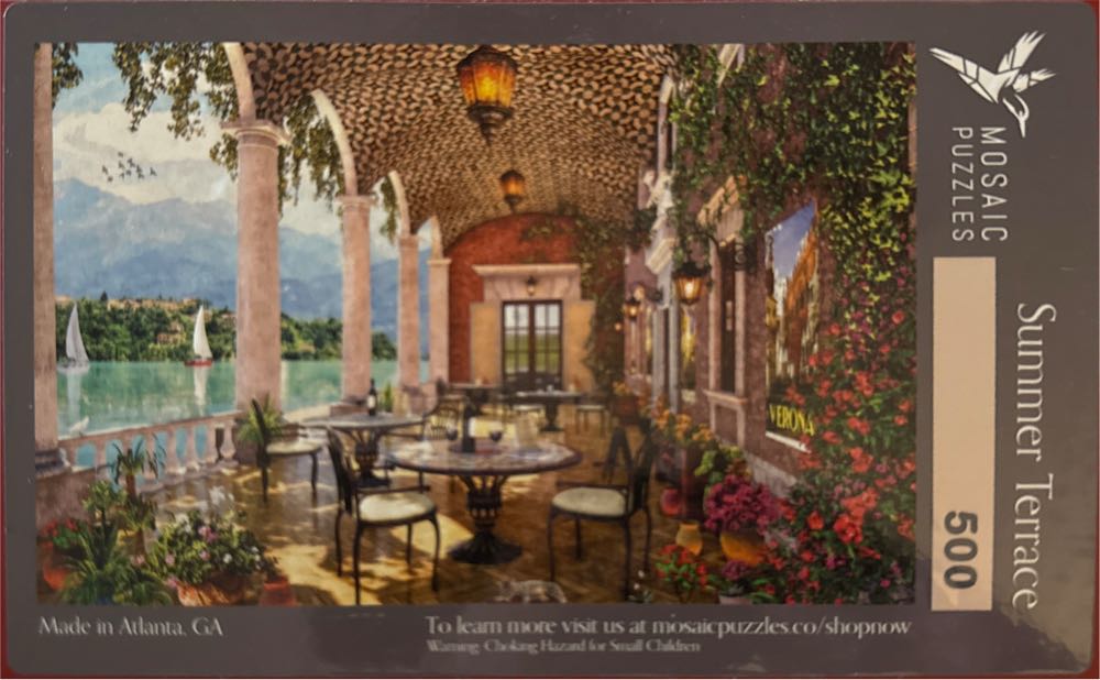 Summer Terrace - Mosaic Puzzles 🇺🇸 puzzle collectible [Barcode 819273022707] - Main Image 3