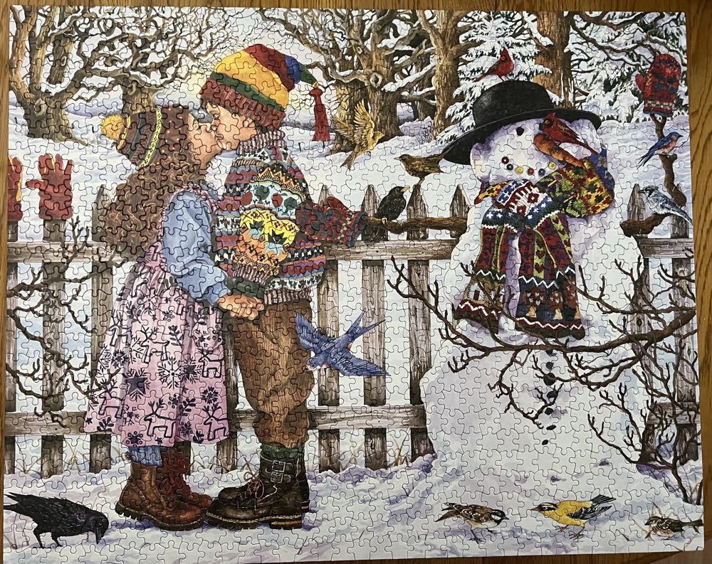ZZ - First Kiss (SOLD) - White Mountain puzzle collectible [Barcode 724819261031] - Main Image 2