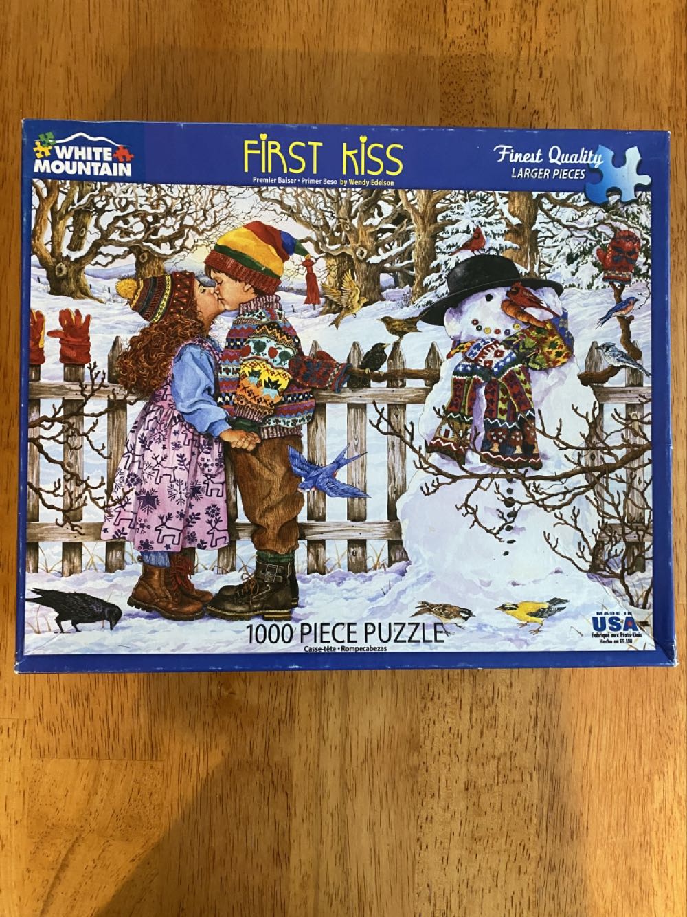 ZZ - First Kiss (SOLD) - White Mountain puzzle collectible [Barcode 724819261031] - Main Image 4
