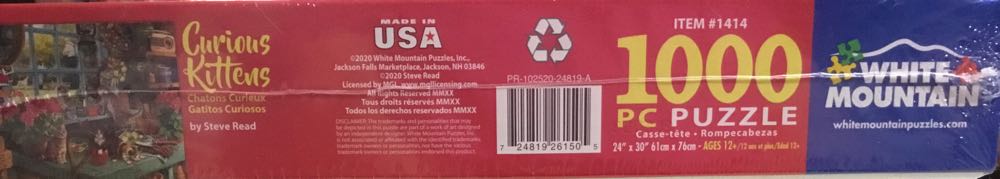 Curious Kittens- Nib - White Mountain puzzle collectible [Barcode 724819261505] - Main Image 3