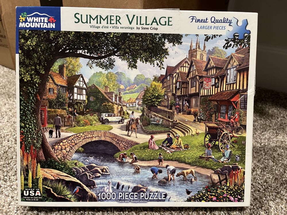 Summer Village - White Mountain Puzzles puzzle collectible [Barcode 724819258734] - Main Image 2
