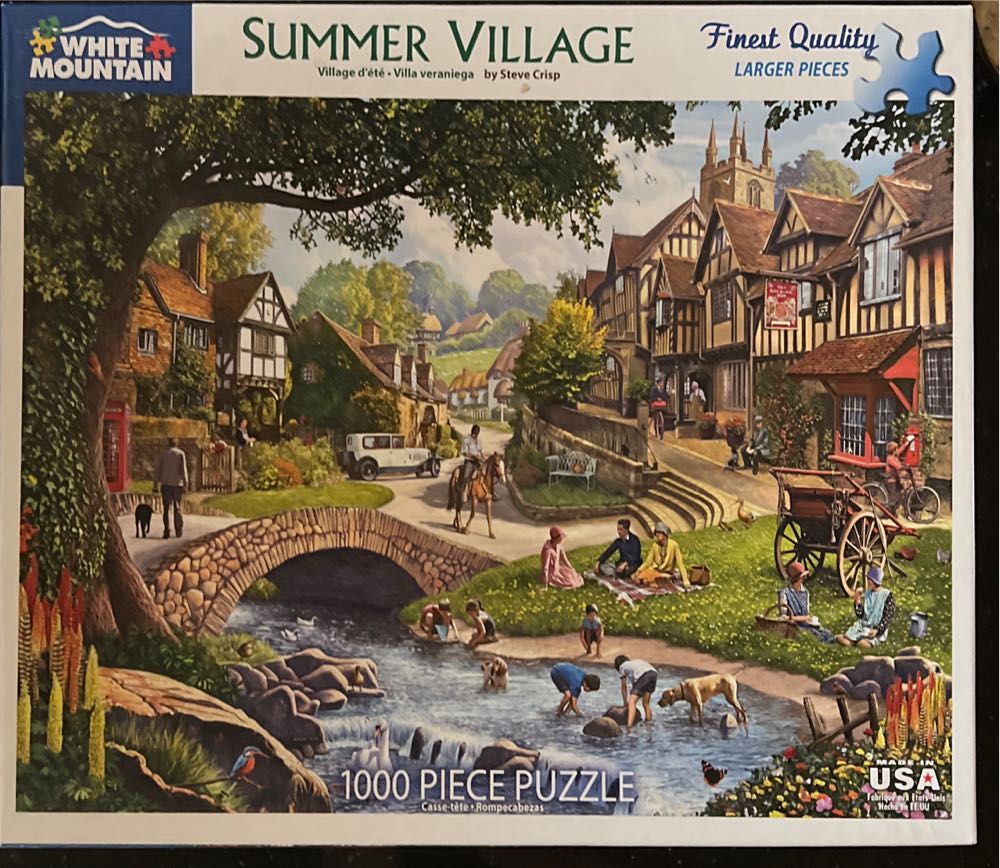 Summer Village - White Mountain Puzzles puzzle collectible [Barcode 724819258734] - Main Image 3