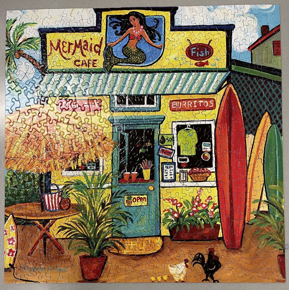 Mermaid Cafe - SunsOut puzzle collectible [Barcode 796780471702] - Main Image 3