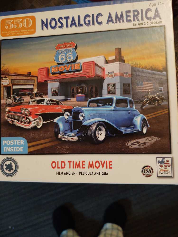 Nostalgic America Old Time Movie ✅ - Jigsaw Puzzle Factory puzzle collectible [Barcode 788958773411] - Main Image 2