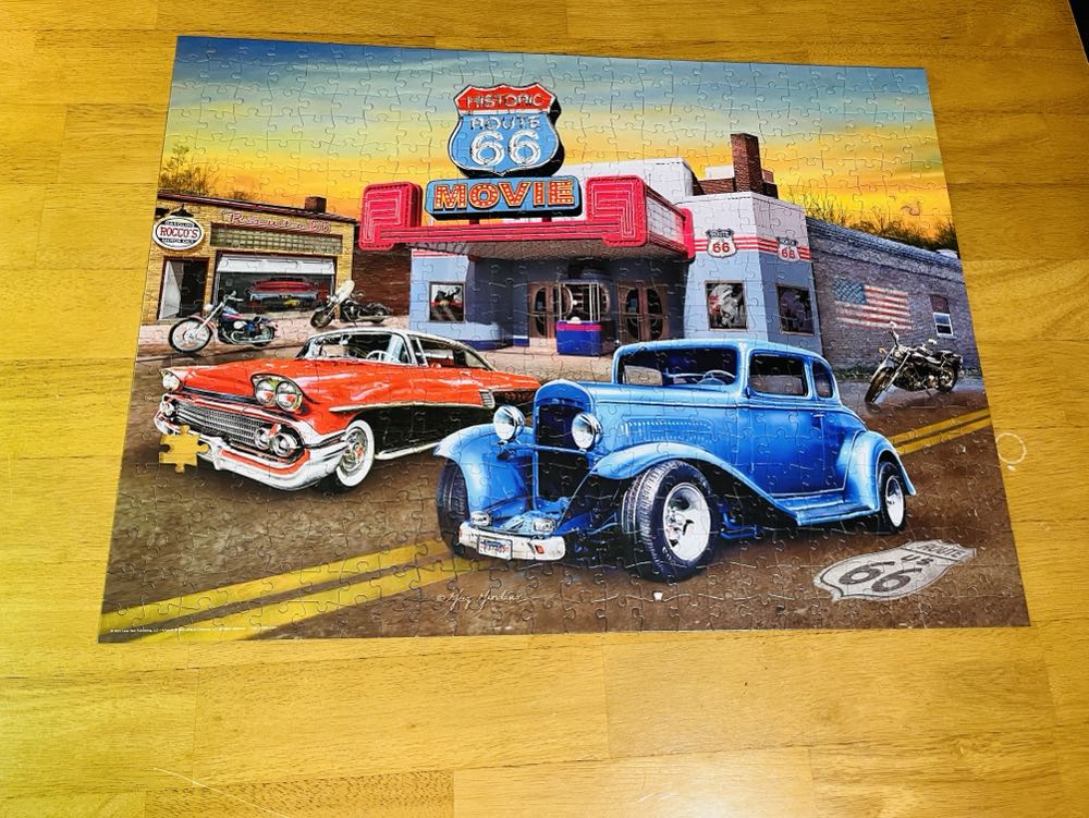 Nostalgic America Old Time Movie ✅ - Jigsaw Puzzle Factory puzzle collectible [Barcode 788958773411] - Main Image 3