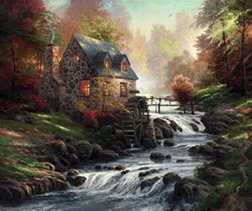 Cobblestone Mill 🏡 🏞 - Ceaco 🇺🇸 puzzle collectible [Barcode 021081332132] - Main Image 1