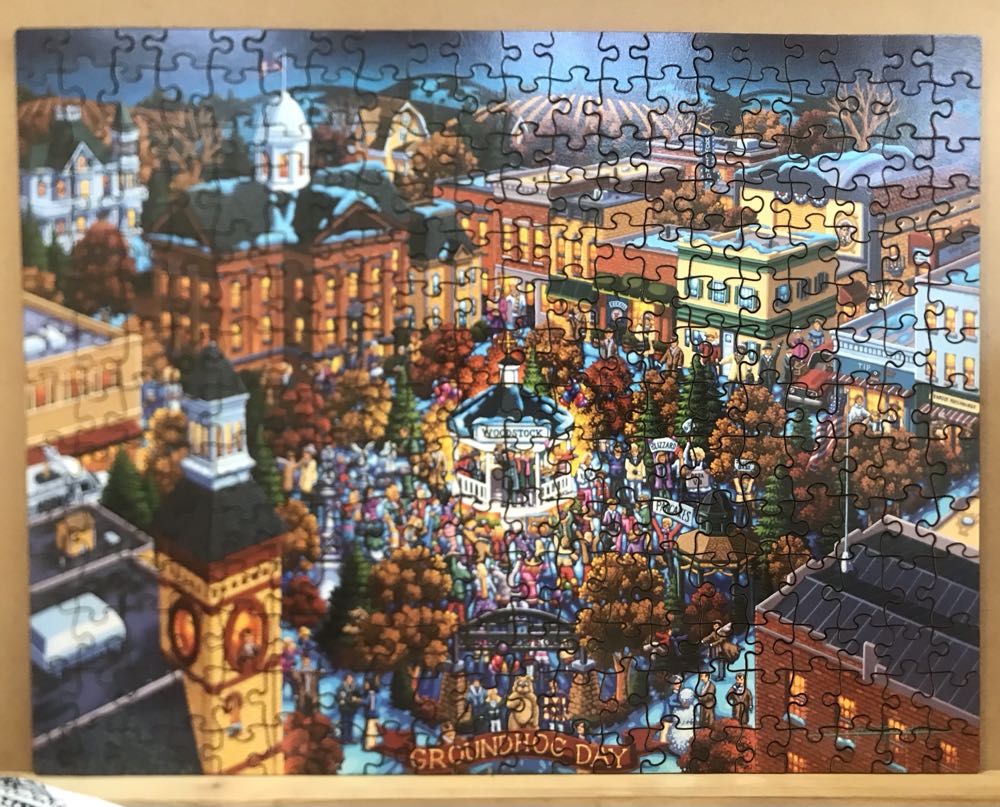 Groundhog Day • - Dowdle Folk Art puzzle collectible [Barcode 671095202596] - Main Image 2