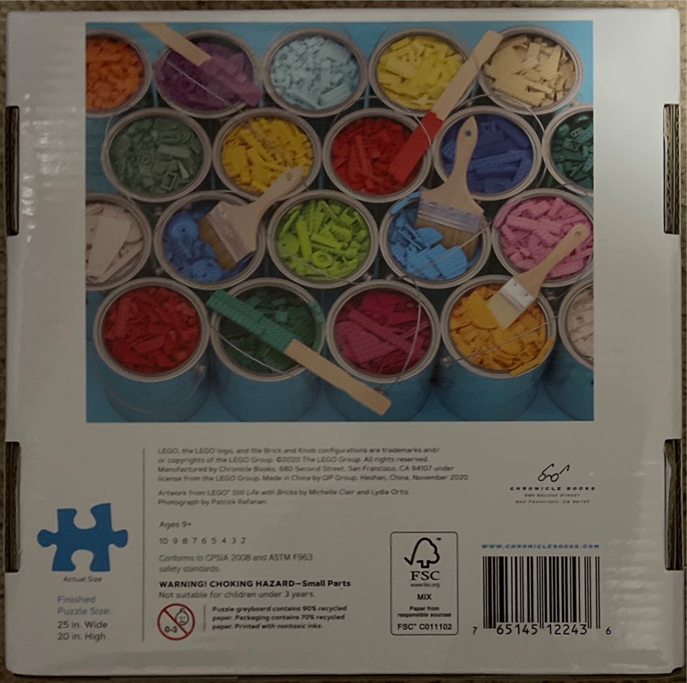 Lego Paint Party - Chronicle Books puzzle collectible [Barcode 765145122436] - Main Image 2