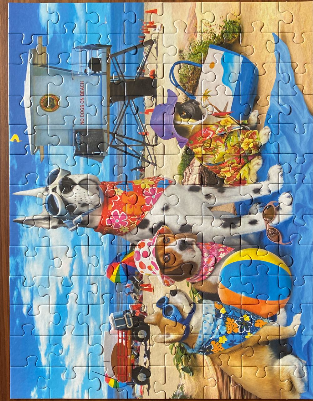 No Dogs On The Beach - Ravensburger puzzle collectible [Barcode 4005556105267] - Main Image 2