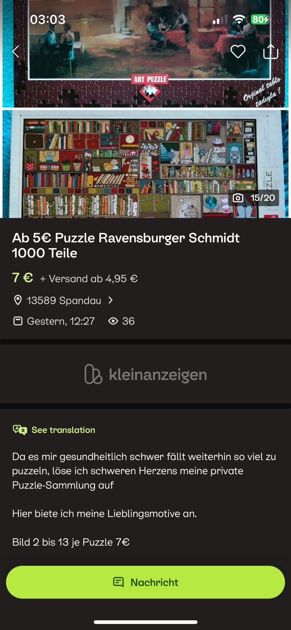 Bookshelf (Karli € 19,50) - Deico puzzle collectible [Barcode 5947502876434] - Main Image 4