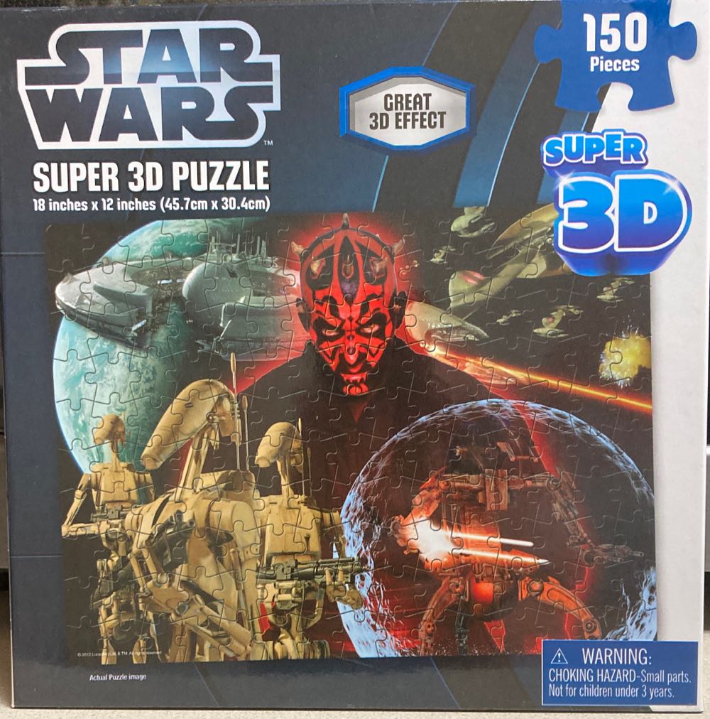 Star Wars Super 3D Darth Maul Puzzle - Cardinal puzzle collectible [Barcode 047754188578] - Main Image 2