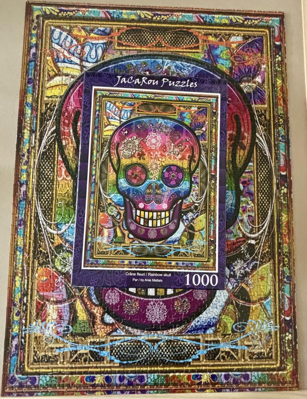 Rainbow Skull- GONE - JaCaRou puzzle collectible [Barcode 642968491706] - Main Image 3