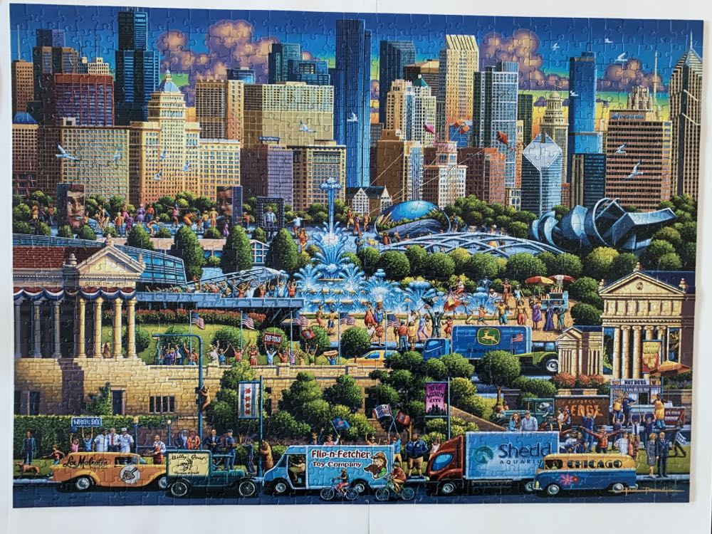 Chicago - Dowdle puzzle collectible [Barcode 671095402699] - Main Image 2