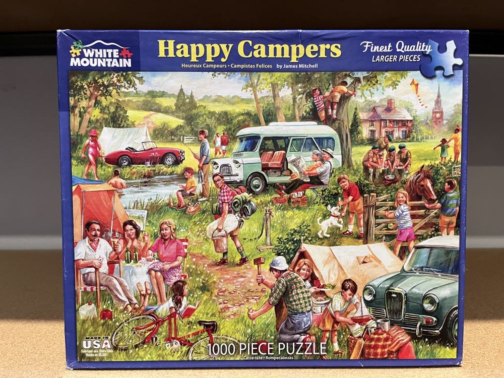 Happy Campers - White Mountain puzzle collectible [Barcode 724819260263] - Main Image 4