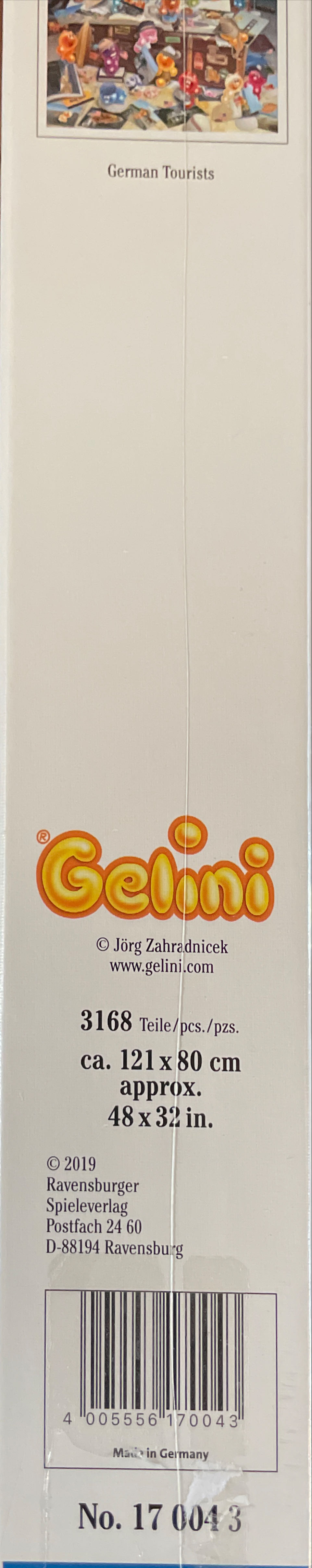 Gelini - German Tourists - Ravensburger puzzle collectible [Barcode 4005556170043] - Main Image 2