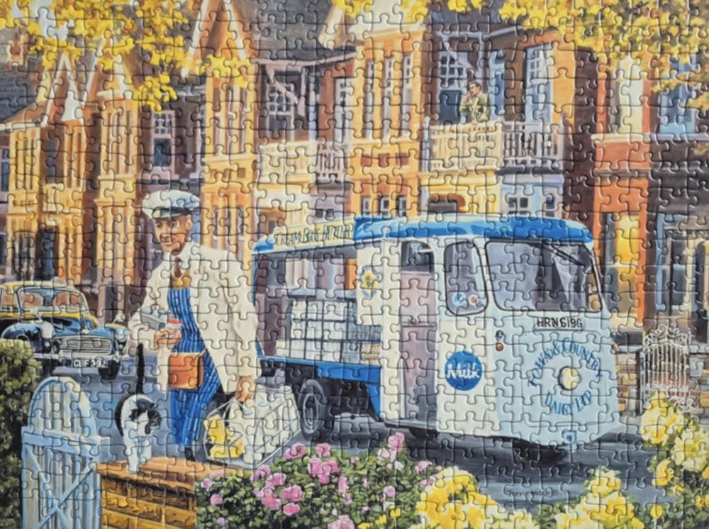 At Work: The Milkman - Ravensburger puzzle collectible [Barcode 4005556141678] - Main Image 3